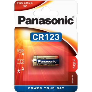 Panasonic CR123A lítium fotóelem (1db / bliszter)