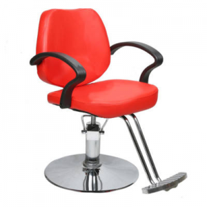 Fodrász szék állítható magassággal piros