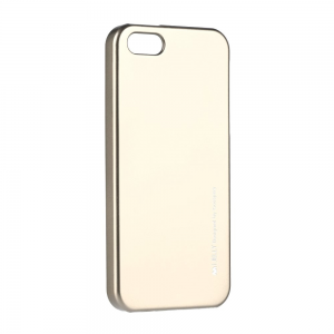 Apple iPhone XS Max, TPU szilikon tok, Mercury i-Jelly, matt hatású, arany