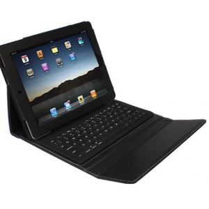 Apple iPad 2 / iPad 3 / iPad 4, Bluetooth billentyűzetes mappa tok, fekete