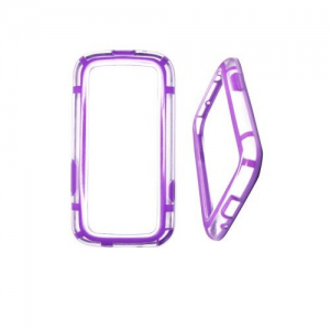 Védőkeret, Bumper, Samsung Galaxy S3 i9300, átlátszó lila