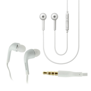 Vezetékes sztereó fülhallgató, 3,5 mm jack, Samsung, fehér, gyári