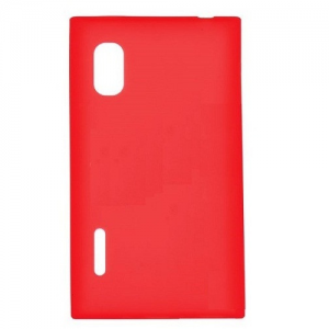 LG Optimus L5 E610, TPU szilikon tok, piros