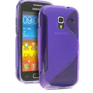 Samsung Galaxy Ace 2 i8160, TPU szilikon tok, S-Line, lila