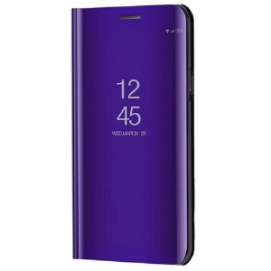 OnePlus 7 Pro, Oldalra nyíló tok, hívás mutatóval, Smart View Cover, lila (utángyártott)