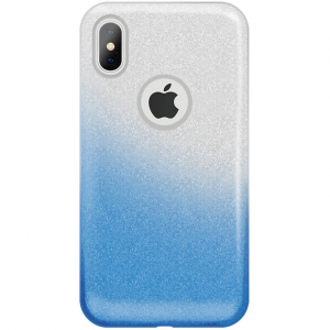 Apple iPhone 11 Pro, TPU szilikon tok, csillogó, Forcell Shining, kék/ezüst