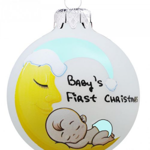 Baby first christmas holdas fiú – Karácsonyfadísz
