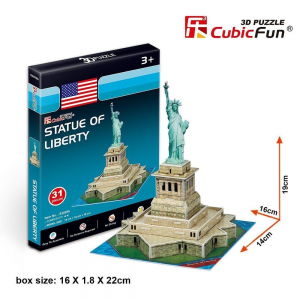 3D puzzle mini méret Szabadság szobor CubicFun