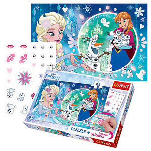 Puzzle  54  plusz (matrica) Frozen+ 100  puzzle pack