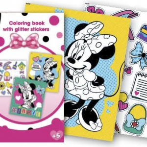 Minnie egér foglalkoztató füzet glitteres matricákkal Kiddo Books