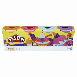 4 db-os klasszikus színek gyurma Play-Doh