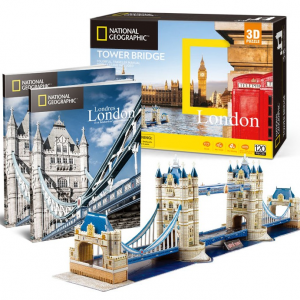 3D puzzle Tower Bridge Nat. Geo. Fotóalbummal (120 db-os)