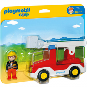 Tűzoltásra készülök Szirénázva, létrás kocsival jövök! 6967 Playmobil