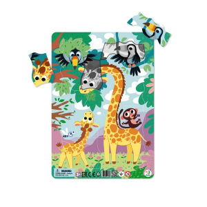 Dodo Keretes Puzzle Háttérrel 21 db – Zsiráf