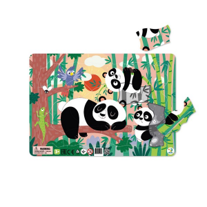 Dodo Keretes Puzzle Háttérrel 21 db – Panda