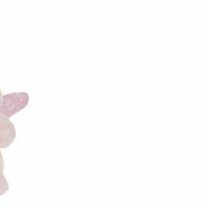 Teddy Fantasy, Unikornis babzsák 12 cm, rózsaszín  2846 Teddykompaniet