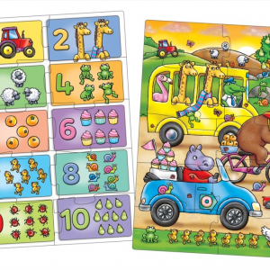 Keress és találj… Számok puzzle, 2×10 db-os Orchard Toys