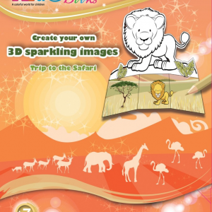 3D Szafari csillogó képek Kiddo Books