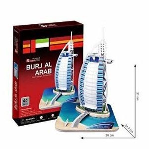 3D puzzle kicsi Burj Al Arab 44 db-os CubicFun