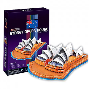 3D puzzle Sydney Opera House 58 db-os CubicFun