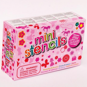 Mini stencilek dobozban – pink Meadow Kids