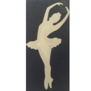 Testfestő sablon balerina 5×8 cm Csillámtetoválás