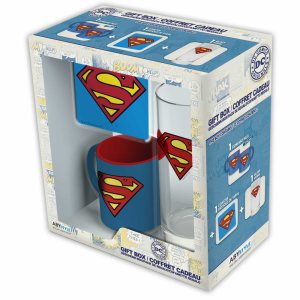 DC COMICS – ajándékcsomag pohár 29cl + alátét + kicsi pohár