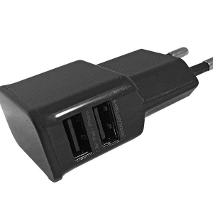 Univerzális 2 x USB hálózati töltő adapter – 5V/2A – ETA-U90EBEG black utángyártott