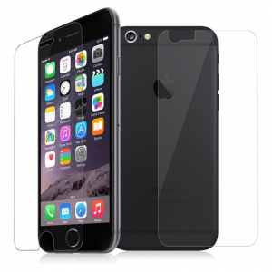 Apple iPhone 7 / 8 / SE (2020), Kijelzővédő fólia, ütésálló fólia, elő és hátlapi, Tempered Glass (edzett üveg), Clear