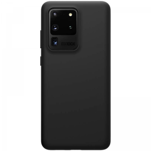 Samsung Galaxy S20 Ultra 5G SM-G988, Szilikon tok, gumírozott, Nillkin Flex Pure, fekete
