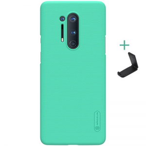 OnePlus 8 Pro, Műanyag hátlap védőtok, stand, Nillkin Super Frosted, menta