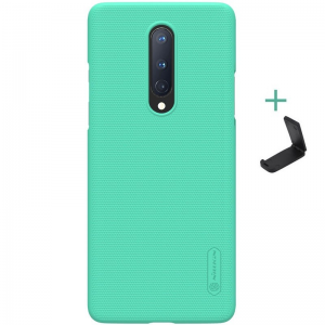 OnePlus 8, Műanyag hátlap védőtok, stand, Nillkin Super Frosted, menta