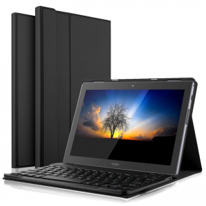 Samsung Galaxy Tab S7 11.0 SM-T870 / T875 / T876B, Bluetooth billentyűzetes mappa tok, fekete