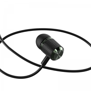 Vezetékes sztereó fülhallgató, 3.5 mm, mikrofon, felvevő gomb, Remax Proda, PD-E600, fekete