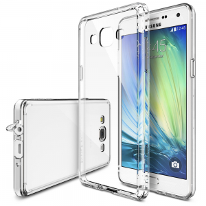 Samsung Galaxy A51 SM-A515F, Műanyag hátlap védőtok + szilikon védőkeret, Outline, áttetsző
