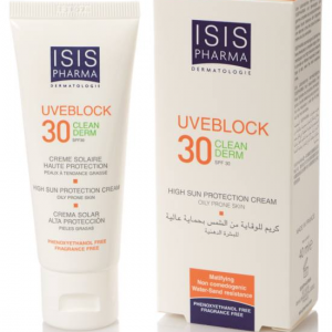Isispharma Uveblock Clean Derm SPF30 krém mitesszeres-pattanásos bőrre 40ml