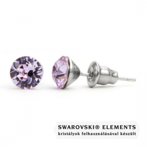 Jazzy világos lila Swarovski® kristályos fülbevaló – Violet