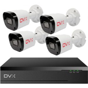 DVX IP Biztonsági kamera rendszer – 4 db, 2 Mpx felbontású kamera