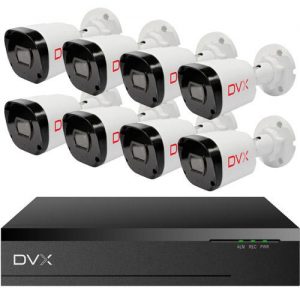 DVX AHD Biztonsági kamera rendszer – 8 db, 2 Mpx felbontású kamera
