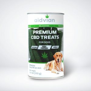 AIDVIAN Premium CBD Dog Treats in Tube 150 mg 250 g (25 db)