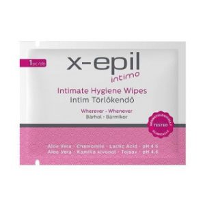 X-Epil intimo intim törlőkendő 1 db