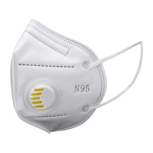 KN95 FFP2 fehér szelepes maszk, 5 rétegű szájmaszk n95 – 10 db/csomag