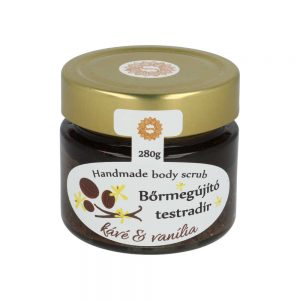 Napvirág Bőrradír Kávés parajdi sóval, organikus szőlőmag-, mandula- és olíva olajjal 280g