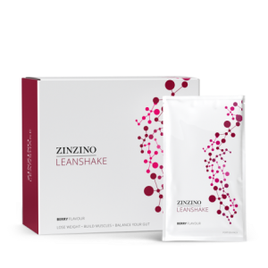 Zinzino LeanShake 25 vitaminnal és ásványi anyaggal,  Berry Erdei gyümölcs ízű 16 tasak