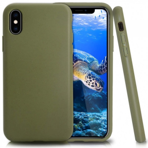 Apple iPhone 7 / 8 / SE (2020), Bioplasztik tok, környezetbarát, Wooze Bio, sötétzöld