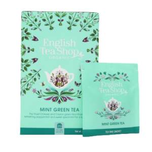 English Tea Shop Zöld Bio Tea Mentával – filter, 20 db, , 40 g