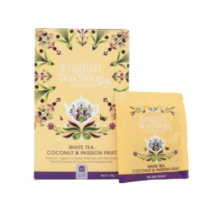 English Tea Shop Kókuszos & Maracujás Fehér Bio Tea – filter, 20 db, , 40 g