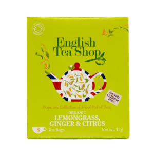 English Tea Shop Citromfű Gyömbér & Citrus Bio Tea – filter, 8 db, , 12 g