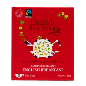 English Tea Shop English Breakfast Fekete Bio Tea – filter, 8 db, , 16 g
