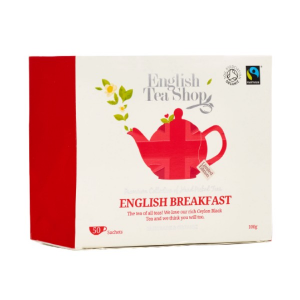 English Tea Shop Union Jack English Breakfast Fekete Bio Tea – filter, 50 db, , 100 g